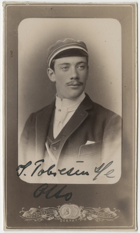 Korporatsiooni "Estonia" liige John von Tobiesen, portreefoto
