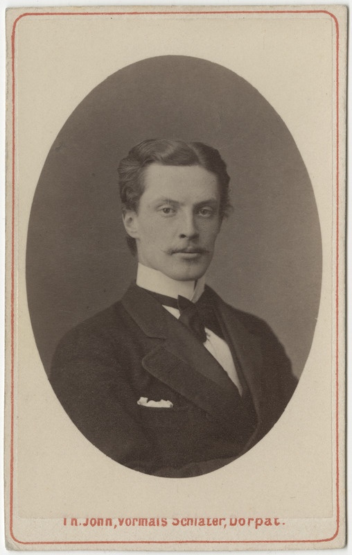 Korporatsiooni "Livonia" liige parun James von Wolff, portreefoto