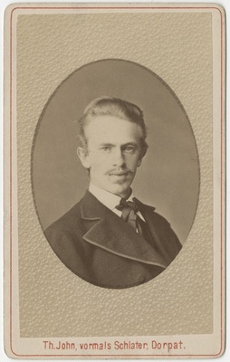 Üliõpilane Nikolai von Stryk, portreefoto  duplicate photo