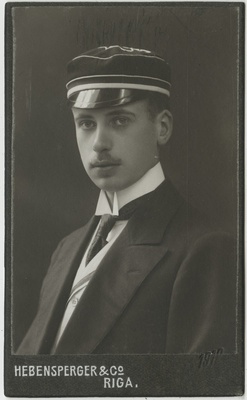 Korporatsiooni "Livonia" liige parun Alfred Freytag von Loringhoven, portreefoto  duplicate photo