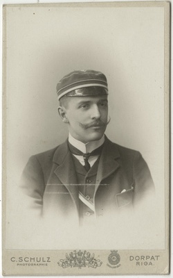 Korporatsiooni "Estonia" liige Friedrich Hoffmann, portreefoto  duplicate photo