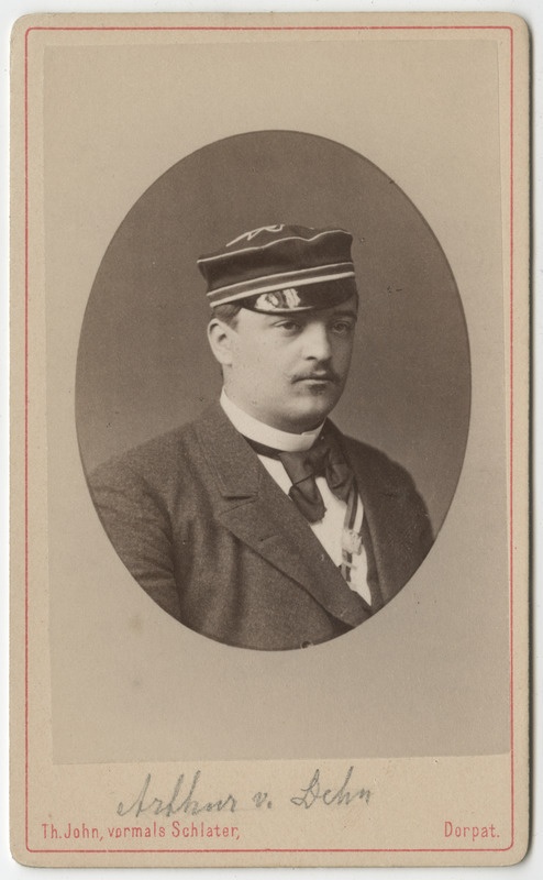 Korporatsiooni "Livonia" liige Arthur von Dehn, portreefoto