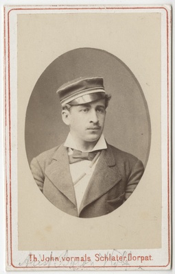 Korporatsiooni "Livonia" liige parun Arist Wolff, portreefoto  duplicate photo