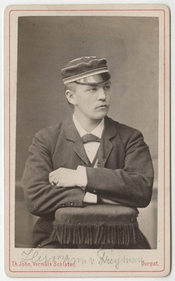 Korporatsiooni "Livonia" liige Hermann von Freymann, portreefoto  duplicate photo