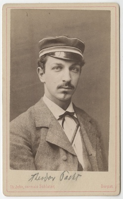 Korporatsiooni "Livonia" liige Theodor Pacht, portreefoto  duplicate photo