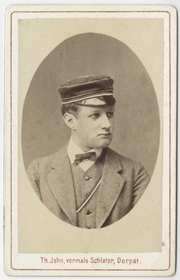 Korporatsiooni "Livonia" liige Reinhold Bergmann, portreefoto  duplicate photo