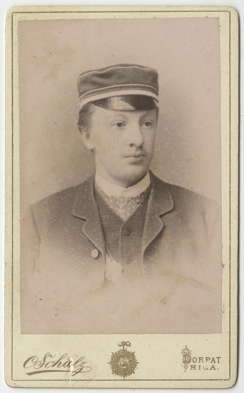 Korporatsiooni "Estonia" liige Friedrich Stillmark, portreefoto
