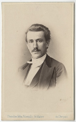 Korporatsiooni "Estonia" liige parun Basilius Rosen, portreefoto  duplicate photo