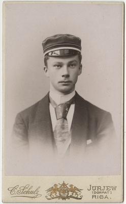 Korporatsiooni "Livonia" liige Werner Friedenstein, portreefoto  duplicate photo