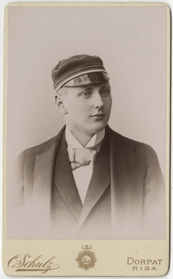 Korporatsiooni "Livonia" liige Nikolai Moritz, portreefoto  duplicate photo