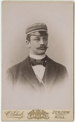 Korporatsiooni "Estonia" liige Paul Armsen, portreefoto  duplicate photo