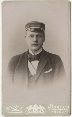 Korporatsiooni "Estonia" liige William von Barloewen, portreefoto  duplicate photo