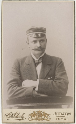 Korporatsiooni "Livonia" liige Alexander (Axel) von Roth, portreefoto  duplicate photo