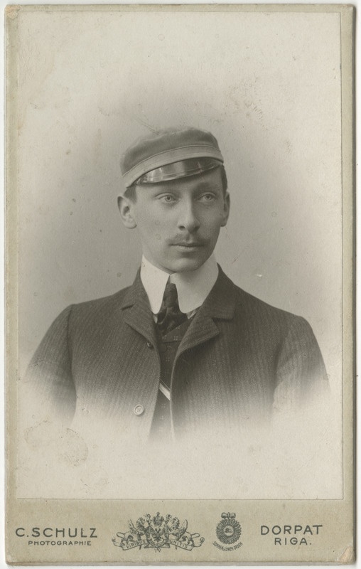 Korporatsiooni "Curonia" liige Max von Bordelius, portreefoto