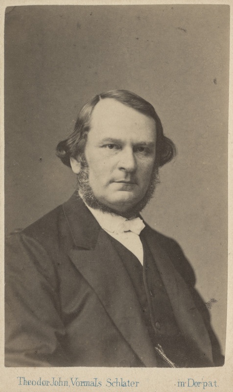 Tartu Jaani koguduse pastor Wilhelm Schwartz, portreefoto