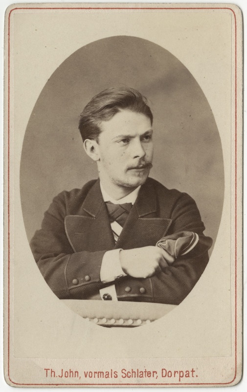 Korporatsiooni "Estonia" liige Robert Donnerberg, portreefoto