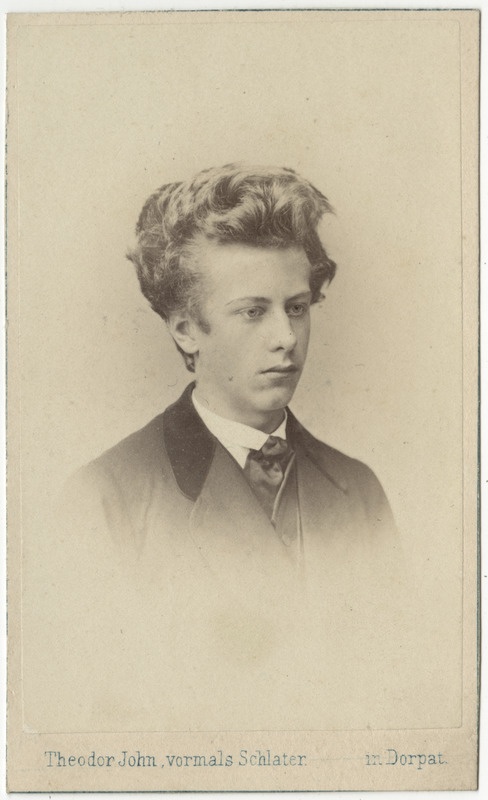 Korporatsiooni "Livonia" liige Edward von Lilienfeld, portreefoto