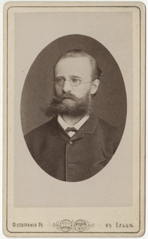 Korporatsiooni "Livonia" liige parun Heinrich von Tiesenhausen, portreefoto