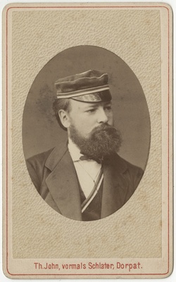 Korporatsiooni "Livonia" liige Benvenuto von Bunge, portreefoto  duplicate photo