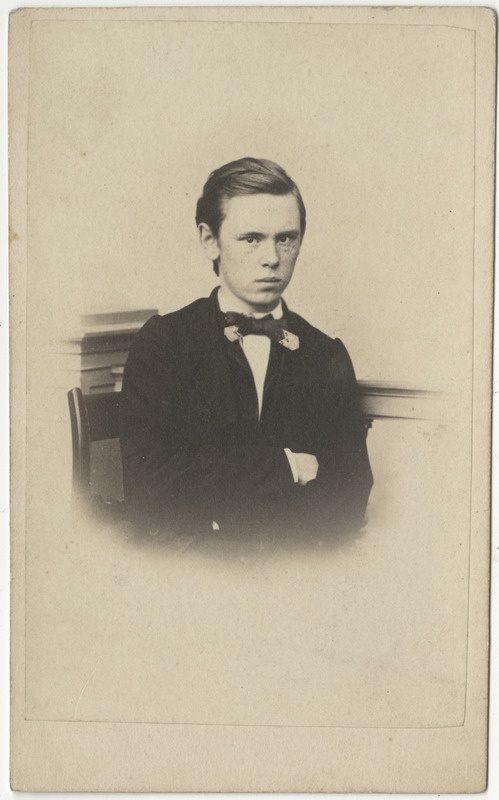 Korporatsiooni "Estonia" liige Ludwig Fankhaenel, portreefoto