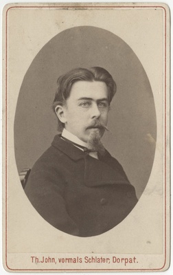 Korporatsiooni "Curonia" liige Karl von Biltering, portreefoto  duplicate photo