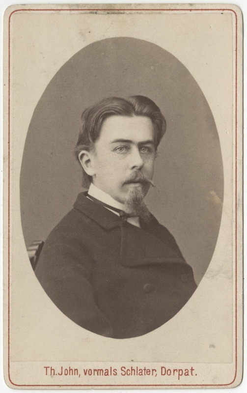 Korporatsiooni "Curonia" liige Karl von Biltering, portreefoto