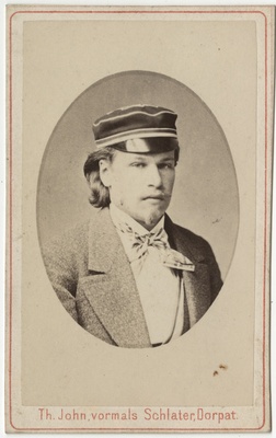 Korporatsiooni "Livonia" liige Friedrich Paulson, portreefoto  duplicate photo