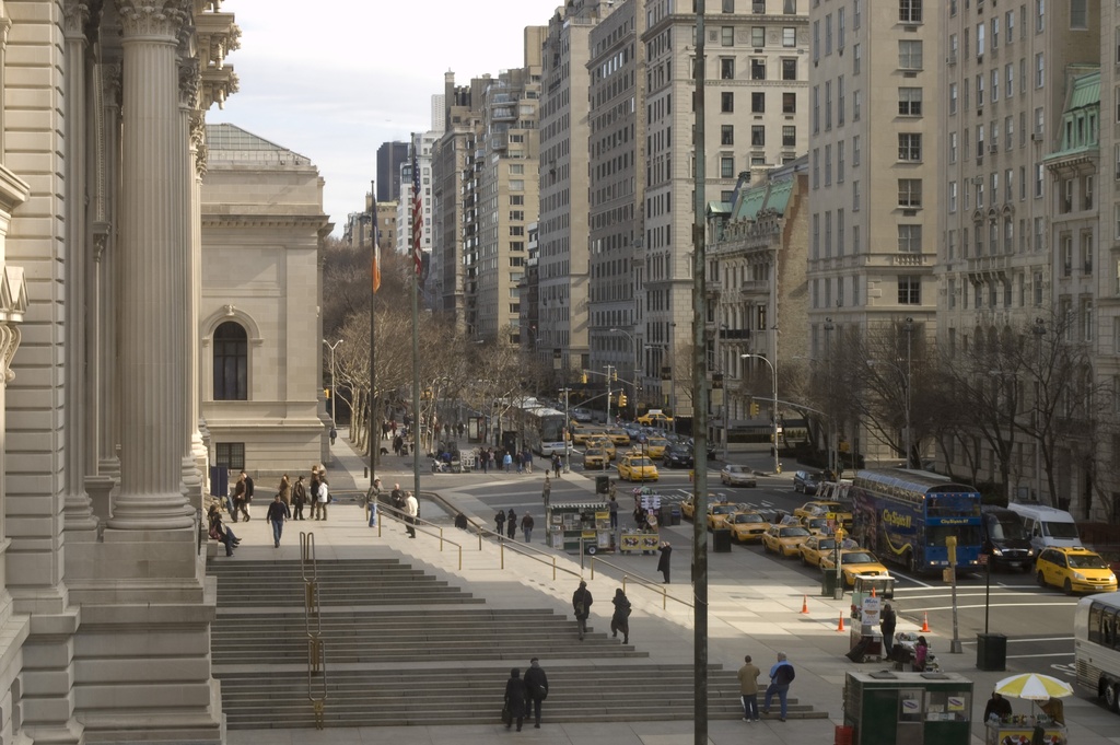 Photograph of Fifth Avenue from the Metropolitan—New York City - A view of Fifth Avenue from the  Metropolitan Museum of Art.
