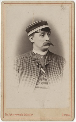Korporatsiooni "Curonia" liige Hermann von Grabe, portreefoto  duplicate photo