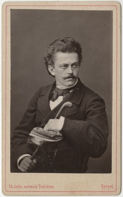 Ühe baltisaksa korporatsiooni liige, portreefoto  duplicate photo