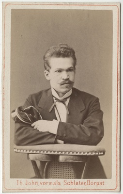 Korporatsiooni "Estonia" liige Alexander Paulsen, portreefoto  duplicate photo