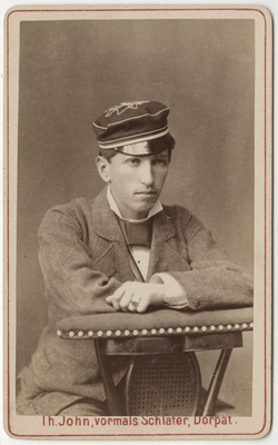 Korporatsiooni "Estonia" liige parun Axel von Taube, portreefoto  duplicate photo
