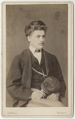 Korporatsiooni "Estonia" liige Julius Christian Serck, portreefoto  duplicate photo