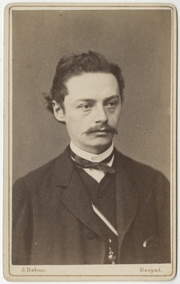 Ühe baltisaksa korporatsiooni liige, portreefoto  duplicate photo