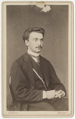 Ühe baltisaksa korporatsiooni liige, portreefoto  duplicate photo