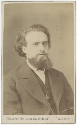 Arvatavasti ühe baltisaksa korporatsiooni liige, portreefoto  duplicate photo