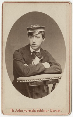 Ühe baltisaksa korporatsiooni liige, portreefoto  duplicate photo