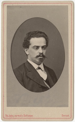 Ühe baltisaksa korporatsiooni liige, portreefoto  duplicate photo