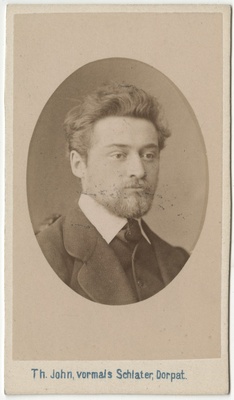 Arvatavasti ühe baltisaksa korporatsiooni liige, portreefoto  duplicate photo