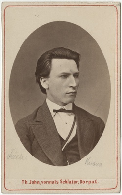 Korporatsiooni "Livonia" liige Friedrich Knauer, portreefoto  duplicate photo