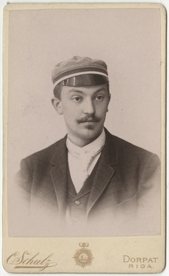 Korporatsiooni "Estonia" liige Ernst Hörschelmann, portreefoto  duplicate photo