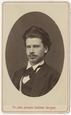 Korporatsiooni "Estonia" liige parun Eugen Girard de Soucanton, portreefoto  duplicate photo