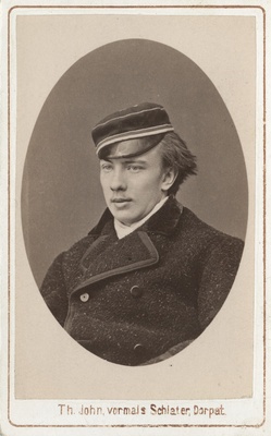 Ühe baltisaksa korporatsiooni liige, portreefoto  duplicate photo