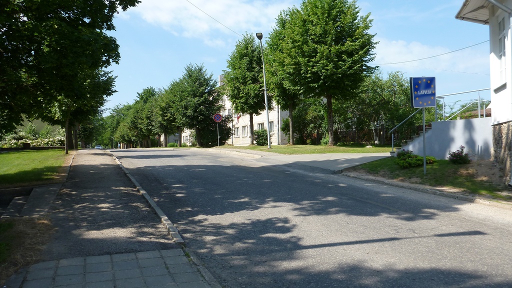 Valka–Valga border 3 - The border between Latvia and Estonia in Valga