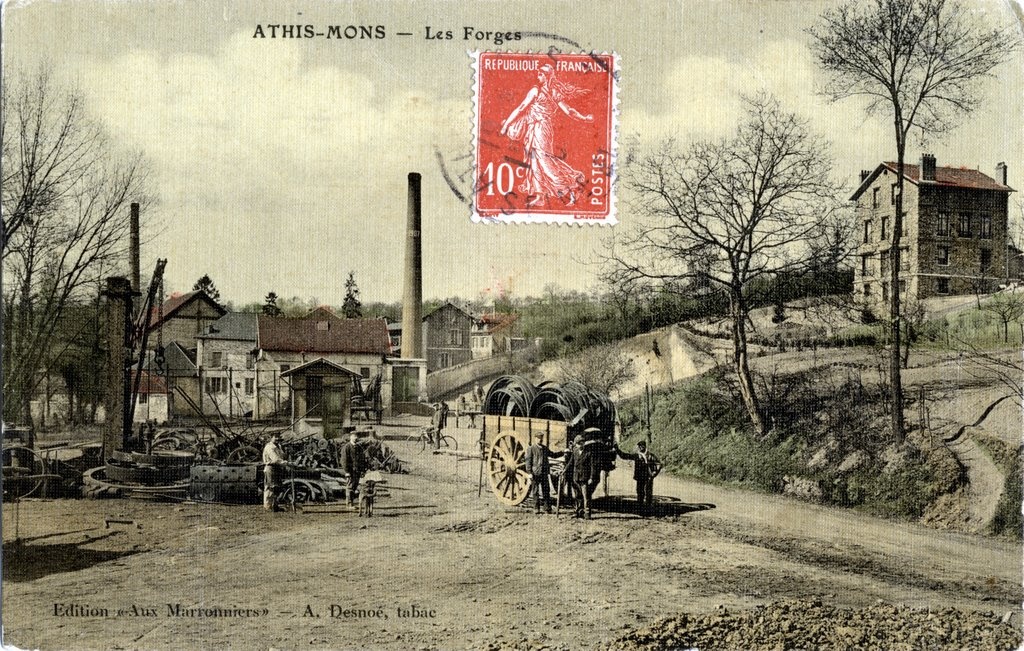 ATHIS-MONS - Les Forges - Édition « Aux Marronniers » - A. Desnoé, tabac