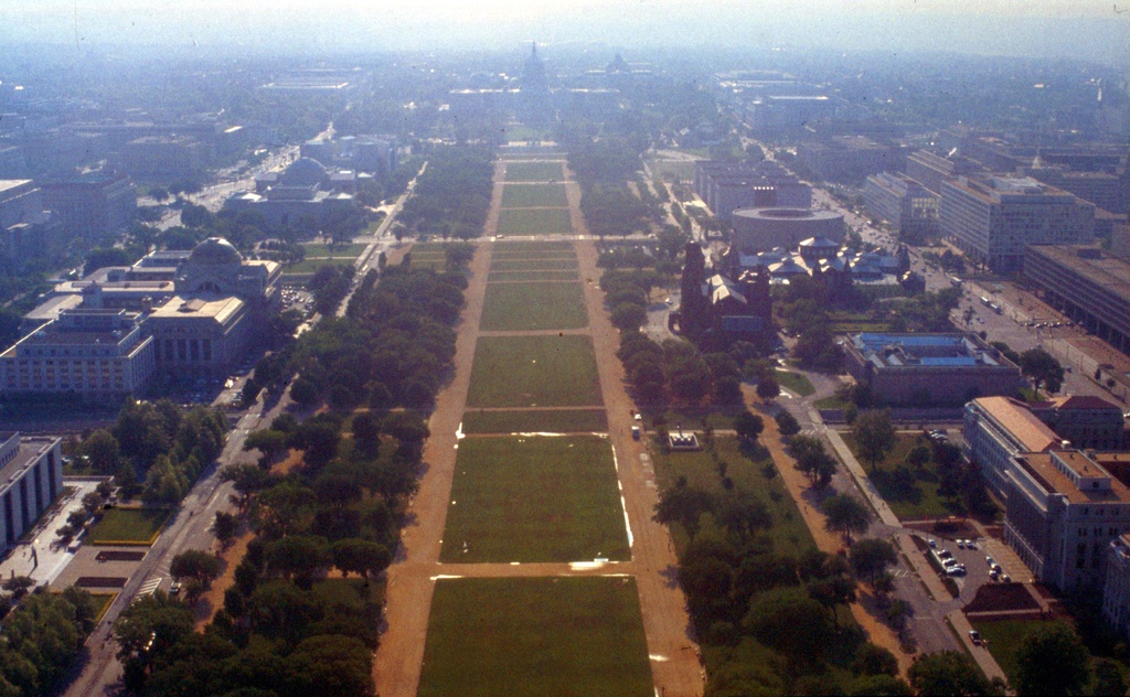 Washington-34-vom Obelisken-Kapitol-1982-gje - Washington, D.C. in USA