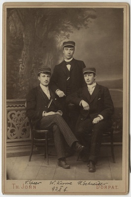 Osa korporatsiooni "Livonia" 1893. a II semestri värvicoetusest, grupifoto  duplicate photo