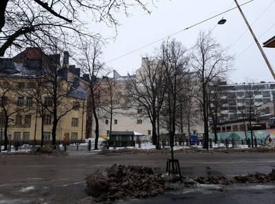 Helsinginkatu 3-5. Ebeneser. Pihakuva rephoto