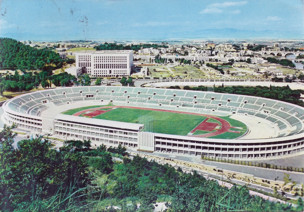 Rome Stadio Olimpico 1959 postcard - 1959 postcard depicting the new Olympic Stadium in Rome