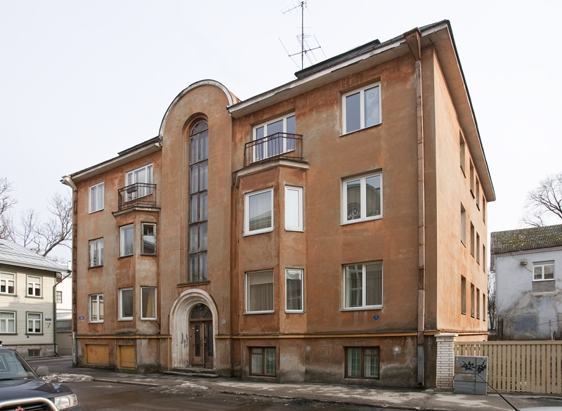 Elamu Tallinnas Kapi 1, vaade hoonele. Arhitekt Karl Tarvas